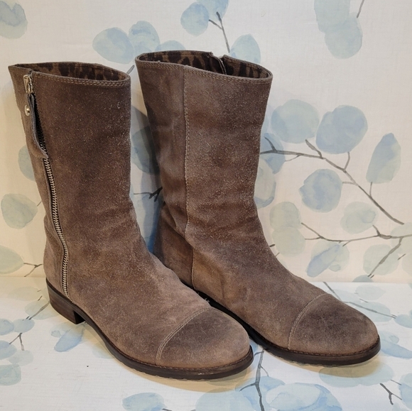 Stuart Weitzman Suede Ankle Zip Boot Made in Spain Women’s Size 5.5 - Picture 1 of 8
